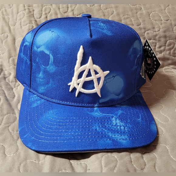 KTH Kill The Hype LA Anarchy Skull Royal Blue Snapback Authentic NEW with Tags